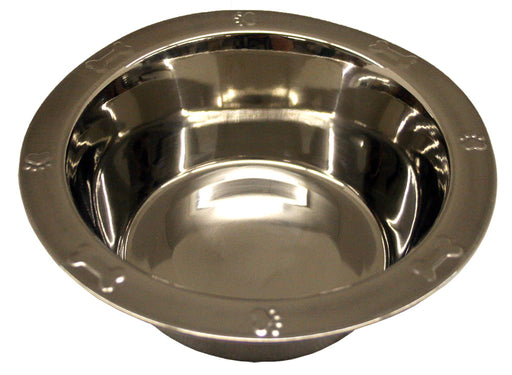 Embossed Regular Stainless Steel Bowl  1 qt - Stainless Steel 1 qt 