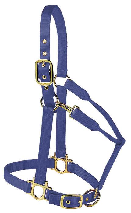 Valhoma Premium Adjustable Nylon Halter - NavyMedium