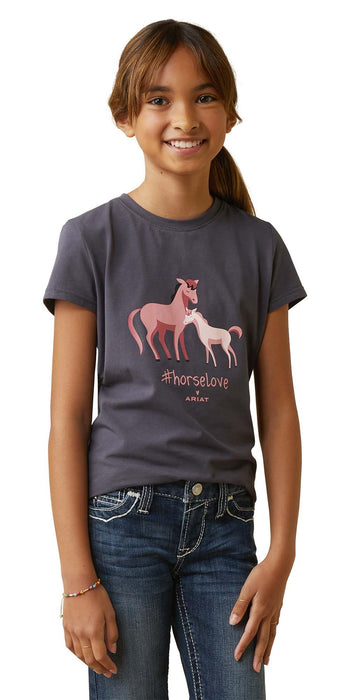 Ariat Girls #horselove T-Shirt - Small  