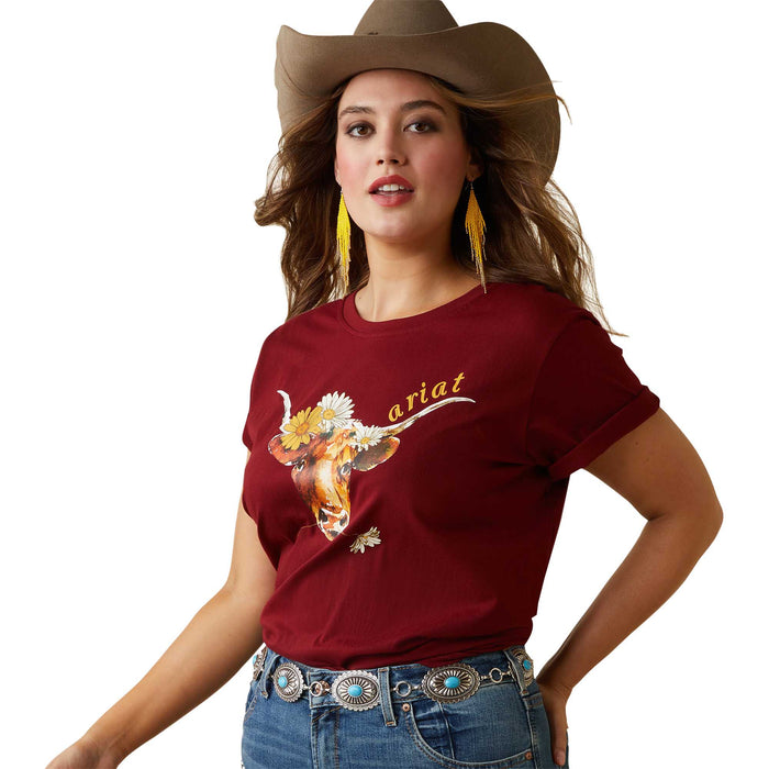 Ariat Women's R.E.A.L. Daisy Steer T-Shirt - XXLarge  