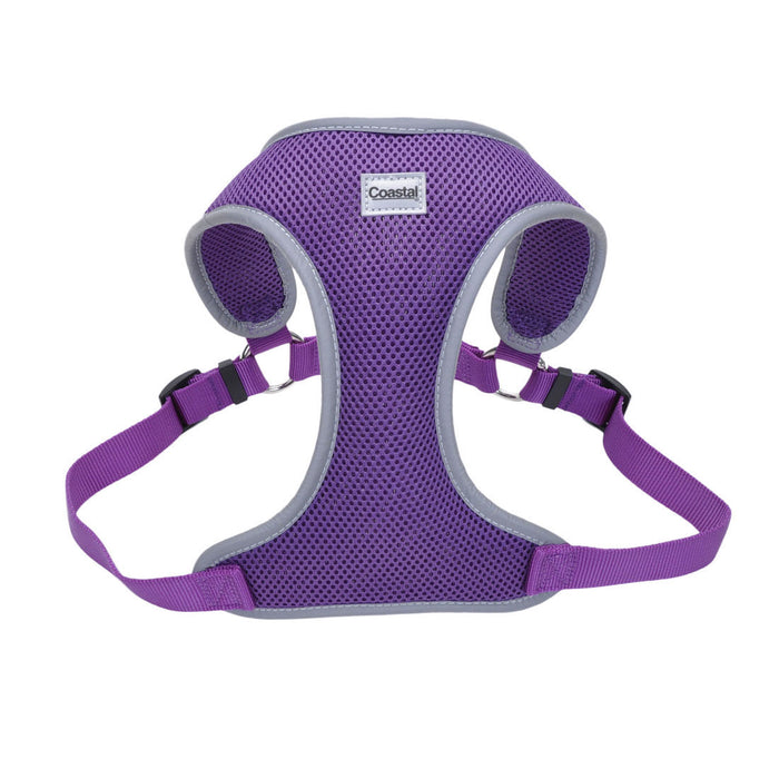 Comfort Soft Reflective Wrap Adjustable Dog Harness - Purple Medium - 3/4" x 20"-29" 