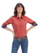 Ariat Women's Wrinkle Resist Kirby Stretch Shirt, Bossa Nova - LG  