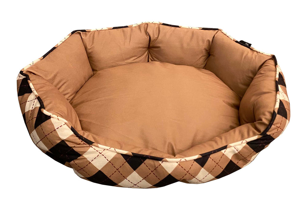 Mink Tufted Euro Bed - Chanterelle & Vanilla Ice Small 