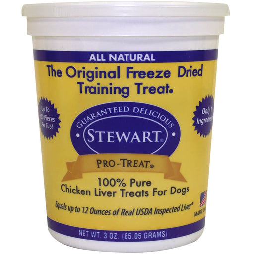 Stewart Pro-Treat Freeze Dried Chicken Liver Treats for Dogs, 3 oz - Light CocoaChicken Liver3 oz, Chicken Liver