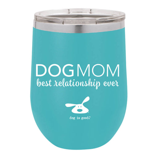 Tumbler, Dog Mom 12oz Stainless, Wine Shape - 