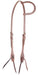 Martin Saddlery Harness Slip Ear Headstall 1/2-inch Thick, Natural - Chestnut 1/2" 