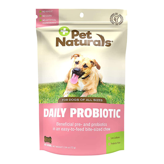 Pet Naturals Daily Probiotic Chew for Dogs, 60ct - 