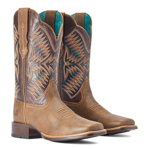 Ariat Women's Odessa StretchFit Western Boot, Fateful Brown - 9.5  