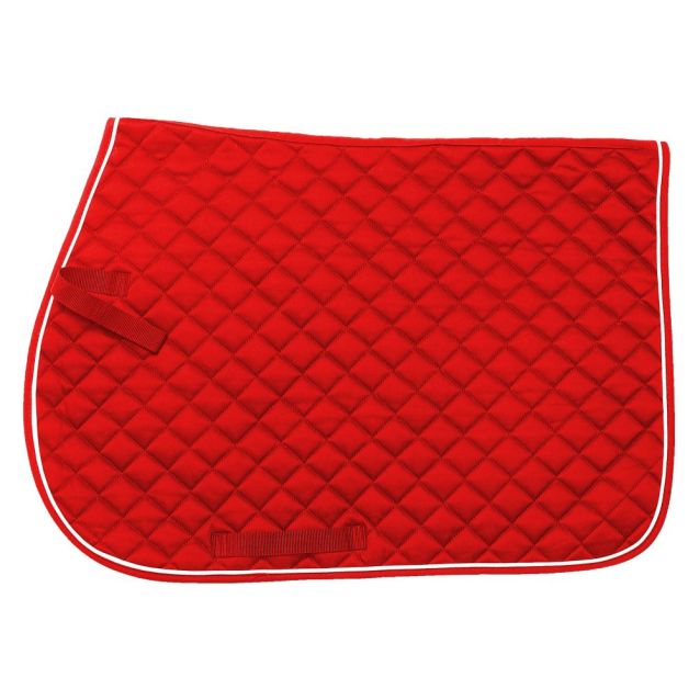 Quilted Event Saddle Pad - Red  