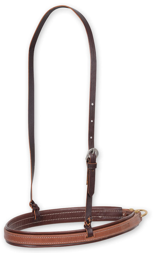 Martin Saddlery Stitched Harness Noseband with Latigo Liner, Natural - Brown  