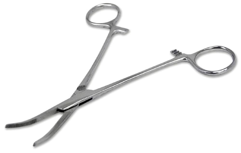 Mosquito Forceps Curved  5" - Silver5"