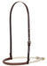 Martin Saddlery Double Rope Noseband with Laced Harness Cover, Natural - Brown  