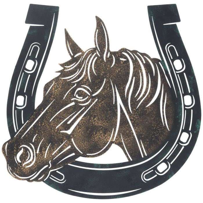 Horsehead and Horseshoe Wall Hanging - Multi  