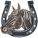 Horsehead and Horseshoe Wall Hanging - Multi  