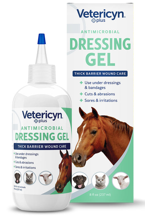 Vetericyn Plus Antimicrobial Dressing Gel, 8 oz - 8oz