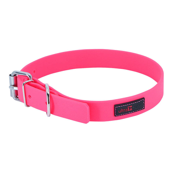 Ultrahund Play Regular Dog Collar, 1" Wide, Fits 20" to 24" - Pink