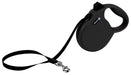 alcott Wanderer Retractable Leash - Black Small 