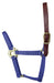 Valhoma Foal & Yearling Premium Breakaway Nylon Halter with Leather Crown - Blue Foal Blue