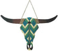 Southwestern Colorful Skull Wall Hanging with Jute Rope - Multi  