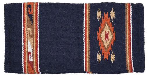 Diamond R Double Weave Saddle Blanket - Navy  