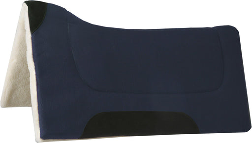 Blue Horse Brushed Wool Contoured Saddle Pad - Navy  