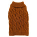 Textured Cable Sweater - Caramel XLarge 