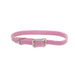 Sunburst Dog Collar with Bone Buckle - Pink Bright Small - 3/8" x 12" 