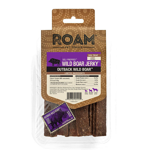 Roam Dog Treats Wild Boar Jerky, 5 oz - See product for detailsBoar5oz