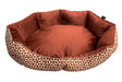 Mink Tufted Euro Bed - Burgundy & Vanilla Ice Large 