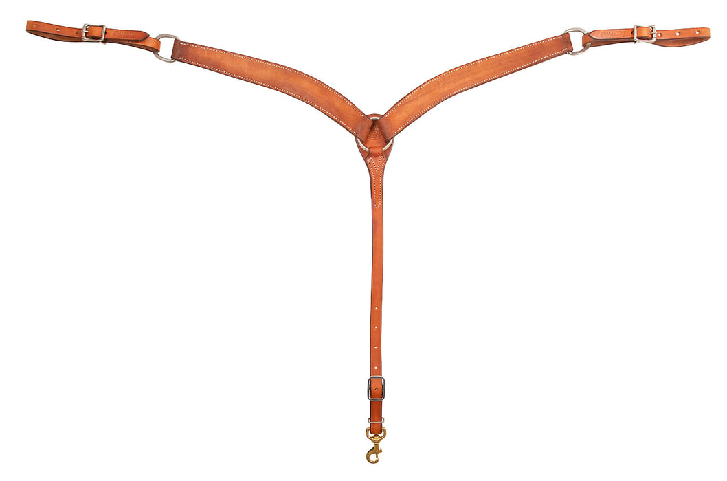 Martin Saddlery Roughout Breast Collar - Chestnut 1.75" 