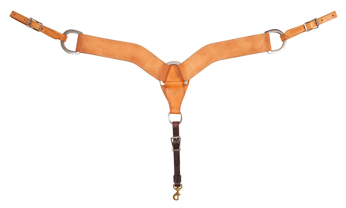 Martin Saddlery Roughout Breast Collar - Brown 2.75" 