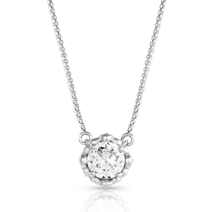 On the Edge Crystal Necklace -   