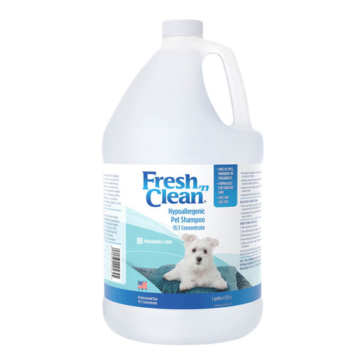 Fresh 'n Clean Hypoallergenic Pet Shampoo 15:1 Concentrate  Gallon - Clear YellowFragrance FreeGallon