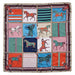 Horse in Blankets Silky Scarf, 36" x 36" - Multi  