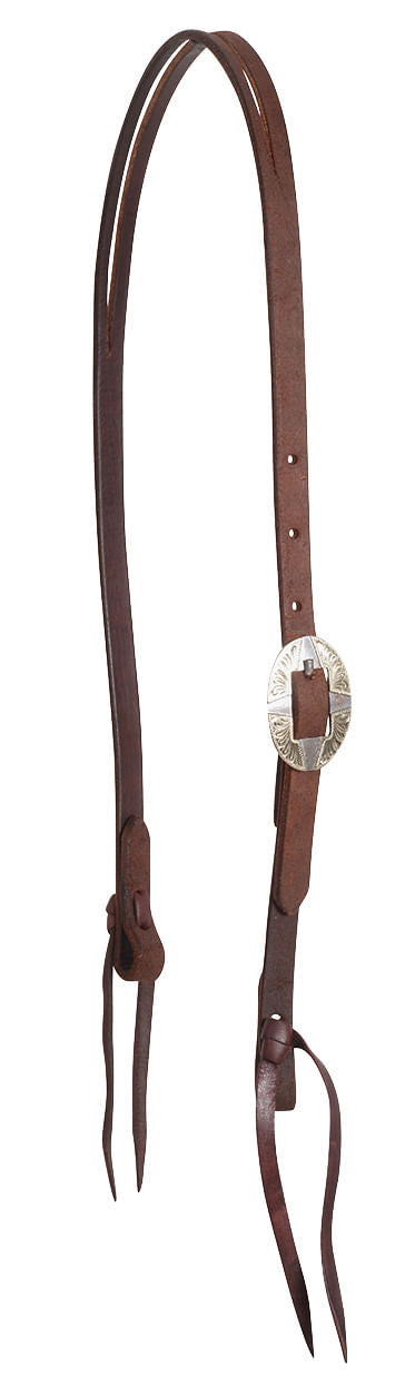 Martin Saddlery Split Ear Headstall with Guthrie Buckles, Chocolate - Chocolate  