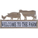 Wooden Farm Welcome Sign - Brown  