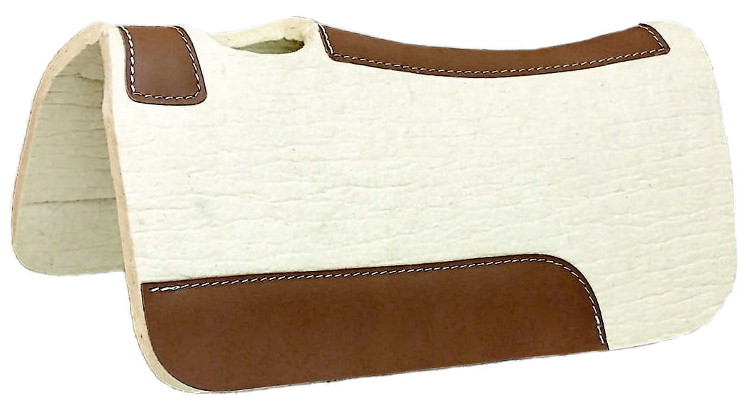 Blue Horse Pressed Wool Contoured Saddle Pad - 24" x 24" x 1/2"  