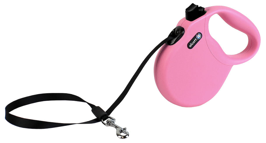 alcott Wanderer Retractable Leash - Pink Medium 