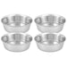 ss-hvy-wgt-bowl-1-2-pint-78010 - 30 oz Heavyweight Stainless Steel Bowl, 4 Pack