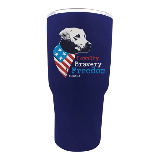 Dog is Good Stainless Steel Tumbler, Freedom Dog, 30 oz - 