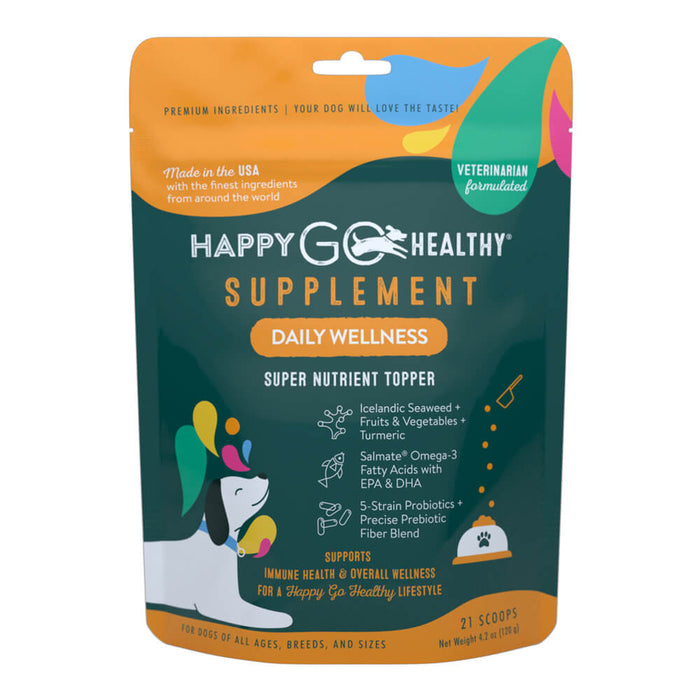 Happy Go Healthy Daily Wellness Supplement for Dogs - 3.2oz