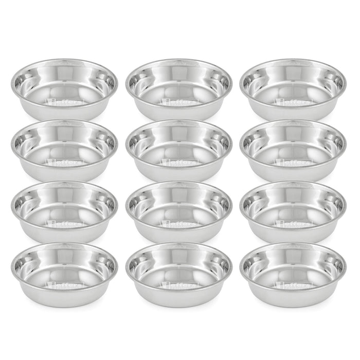 ss-hvy-wgt-bowl-1-2-pint-78010 - 1 Pint Heavyweight Stainless Steel Bowl, 12 Pack