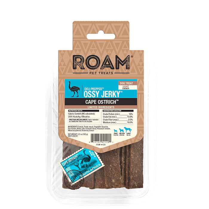 Roam Dog Treats Ossy Jerky - See product for detailsOstrich