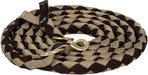 Braided 9' Loping Lead Rope - BROWN TAN  