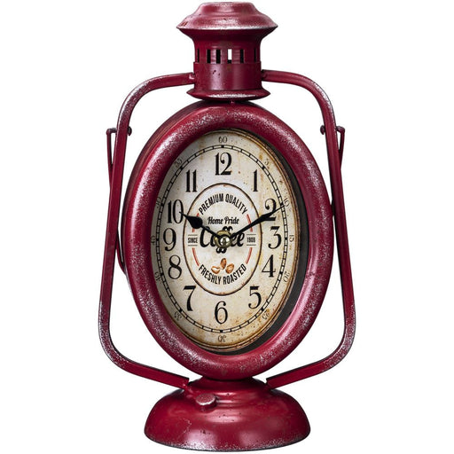 Red Lantern Tabletop Clock - Red  