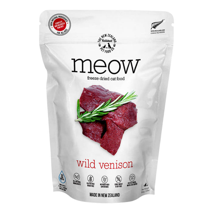 Meow Wild Venison Freeze Dried Food - 9.9oz