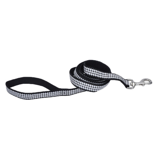 Ribbon Dog Leash - Houndstooth  