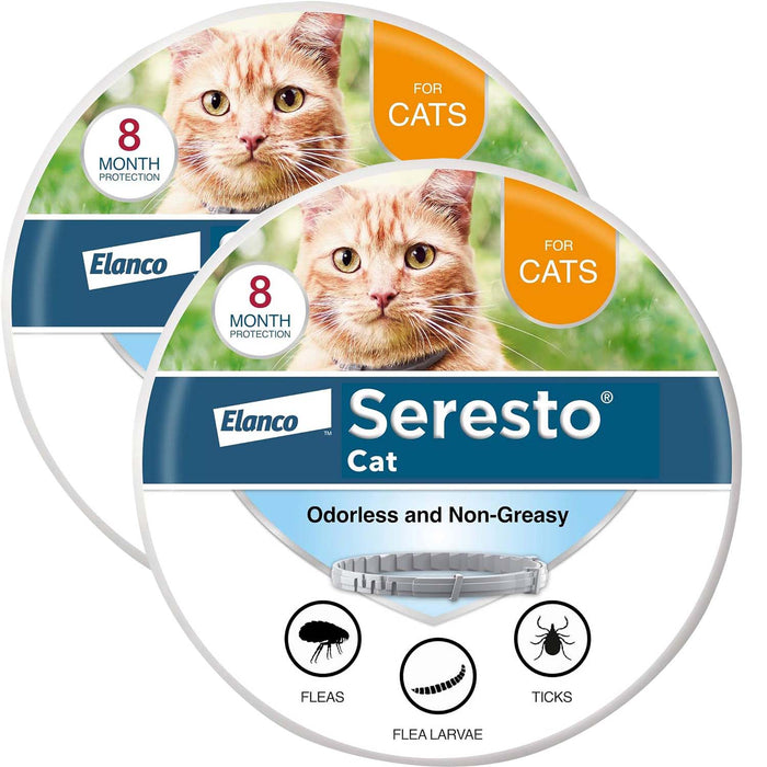 Seresto Flea & Tick Collar for Cats - 2 Pack  