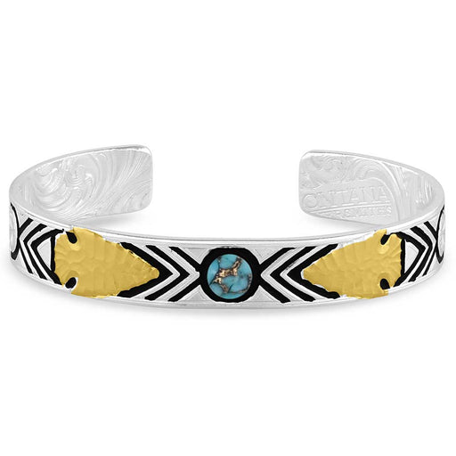 Southwest Nights Arrowhead Turquoise Bracelet -   