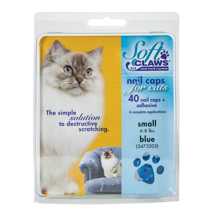 Nail Caps for Cats - Blue Small 